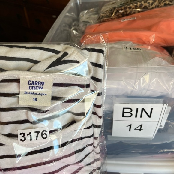 Striped Black and White Top - Picture 7 of 7